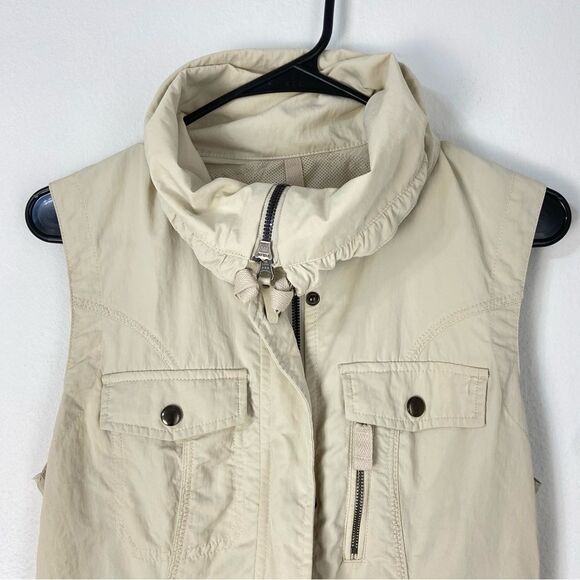 Eddie Bauer Travex Cream Vest Women’s Small Packable Quick Dry Hiking Trekking - Picture 12 of 13